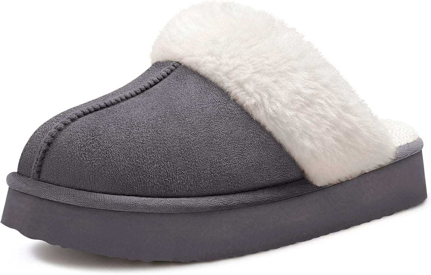 Litfun Women's Fuzzy Memory Foam Slippers Fluffy Winter House Shoes Indoor and Outdoor