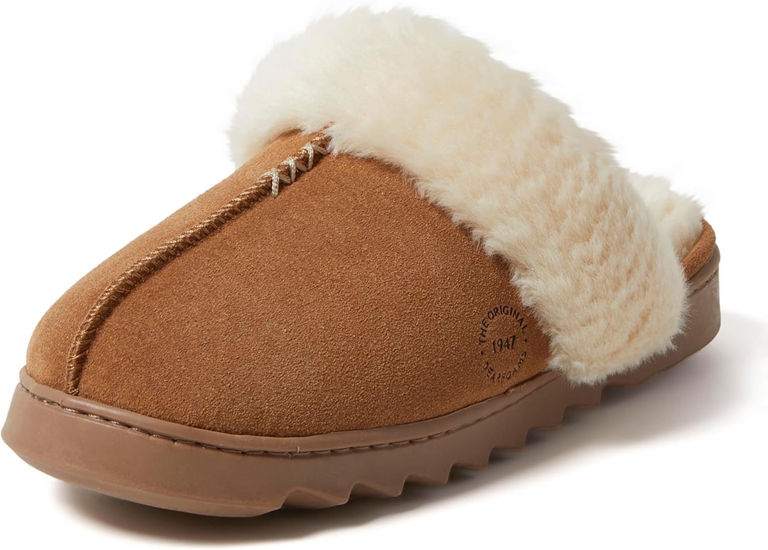 695a3b8e89229028496cd489dc81e44df55b7adc762b828f6f5b5.jpg womens Fuzzy Memory Foam Genuine Suede Helena Scuff