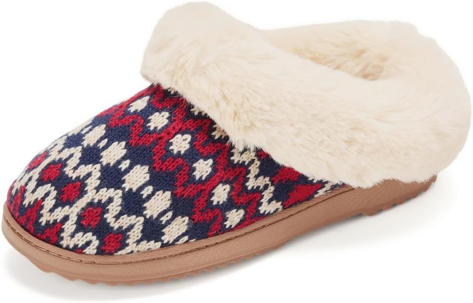 695a3c772c2d4a6769ec13a8e6521dd9da17bc723c9dccde3a3e3.jpg Women's Memory Foam Cozy Soft House Slippers Gifts for Women Hannah Knit Clog House Shoes