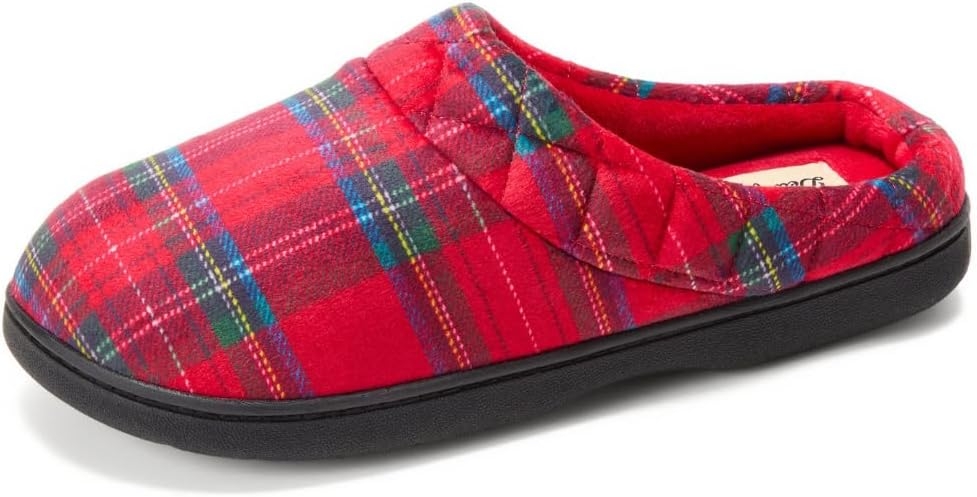 Women's Lightweight Memory Foam Indoor House Slipper Darcy Velour Clog with Wide Widths