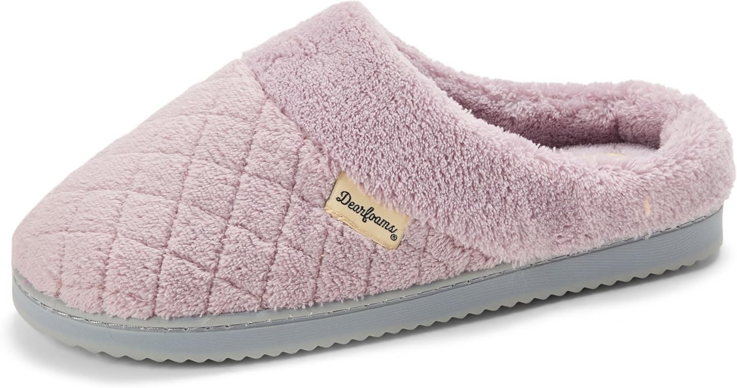 695a3ef894625e6d3496ffed52138529b437f783dbfcbe9131c36.jpg womens Memory Foam House Slippers - Libby Terry Clog With Wide Widths