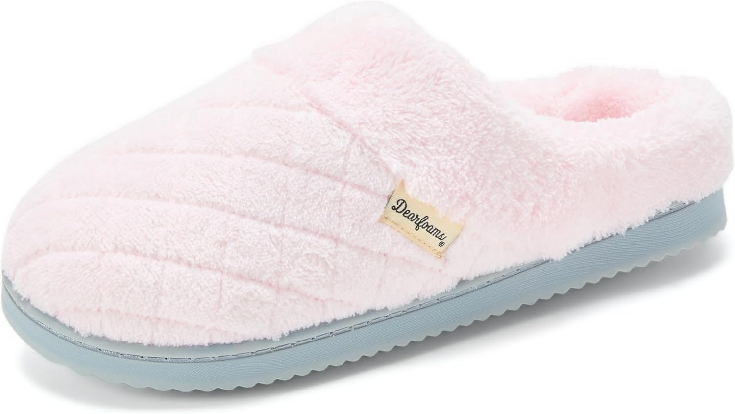womens Memory Foam House Slippers - Libby Terry Clog With Wide Widths
