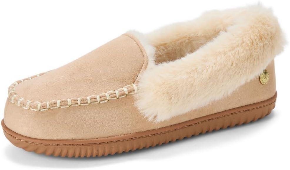 695a3fe33fec6ec43a44af91d48494c12dac06850b929be111338.jpg womens Gifts for Women Fuzzy Memory Foam Outdoor Ryland Moccasin With Cuff Womens Slippers