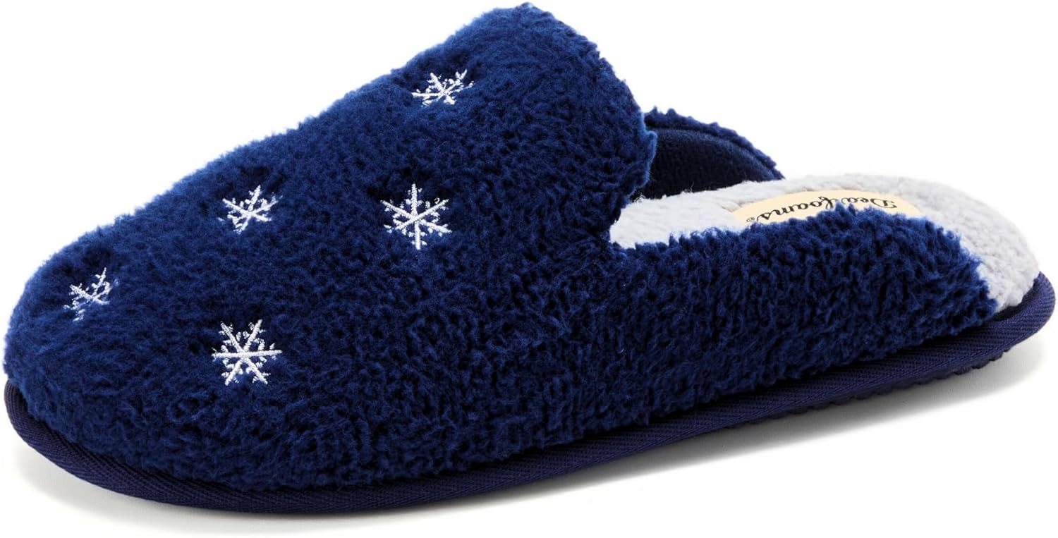 Women's Novelty Gift Teddy Sherpa Scuff Slip On House Shoe